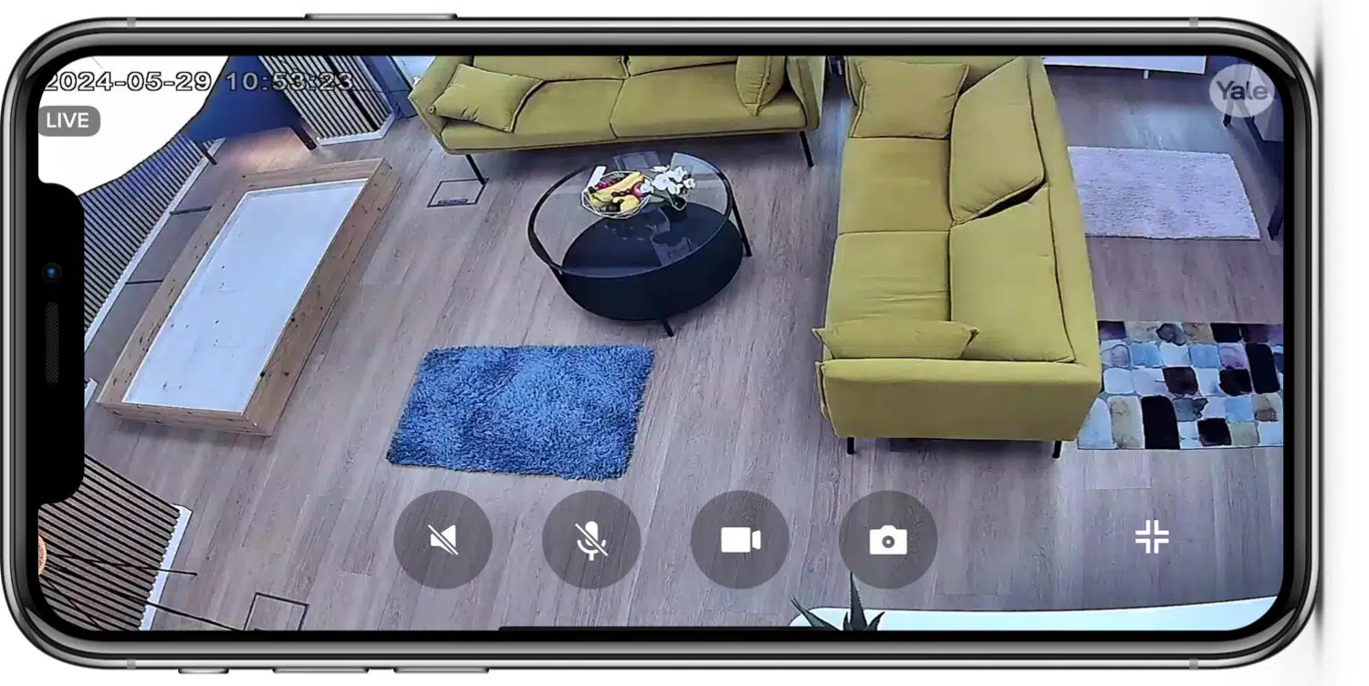 Yale Smart Indoor Camera - Yale Home-App - Kamera Livebild