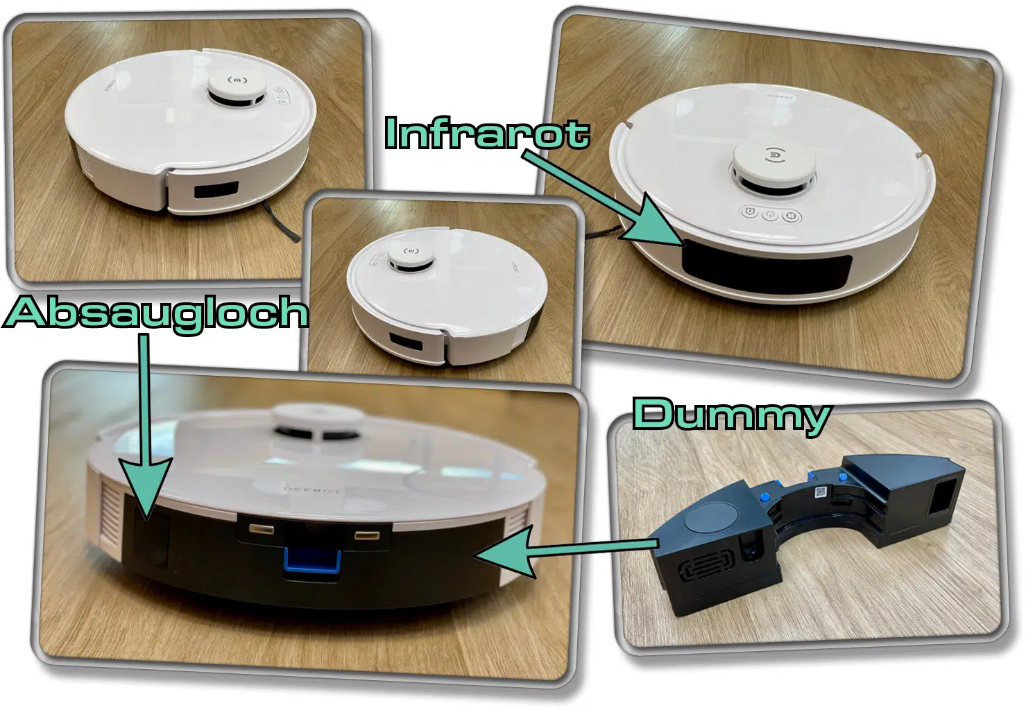 Das alles befindet sich ringsum den ECOVACS DEEBOT N20 PRO PLUS