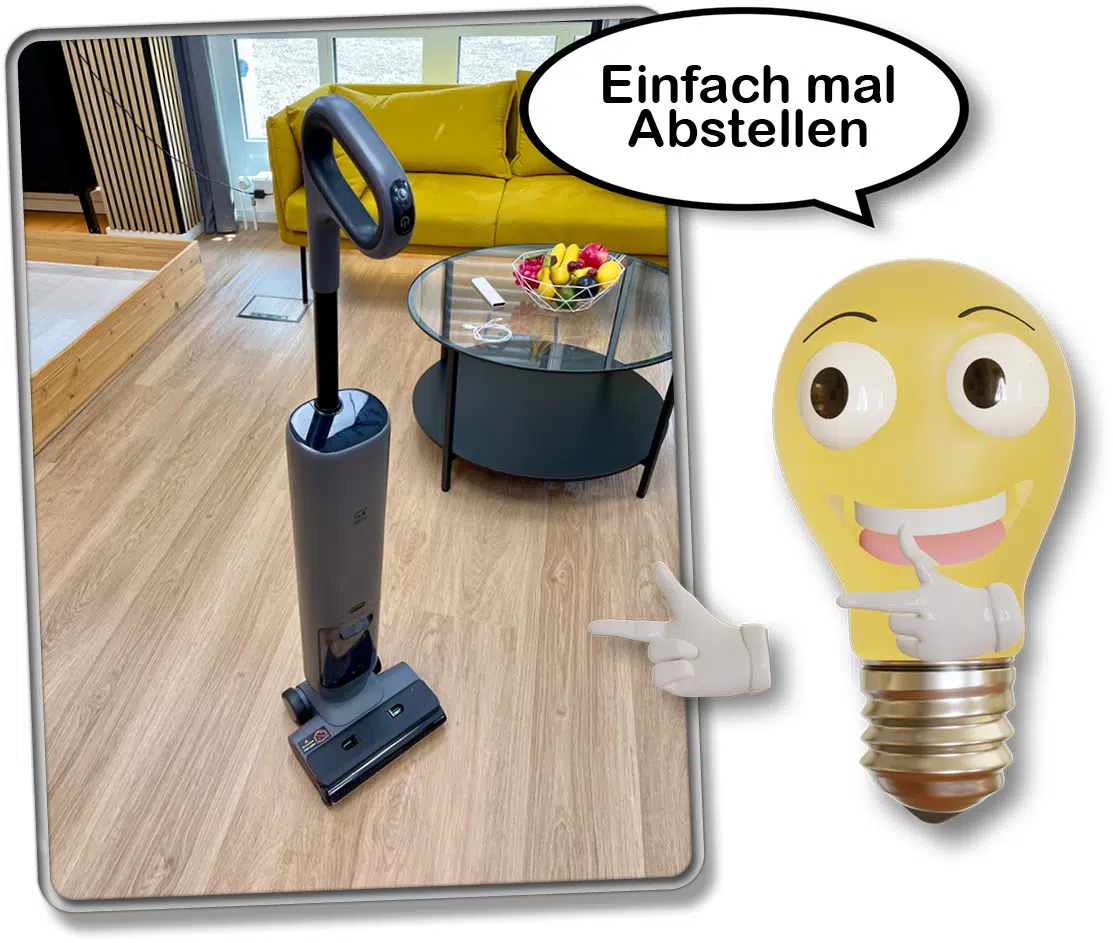 Der Osotek H200 Pro kann einfach abgestellt werden, dank seiner Freistehfunktion