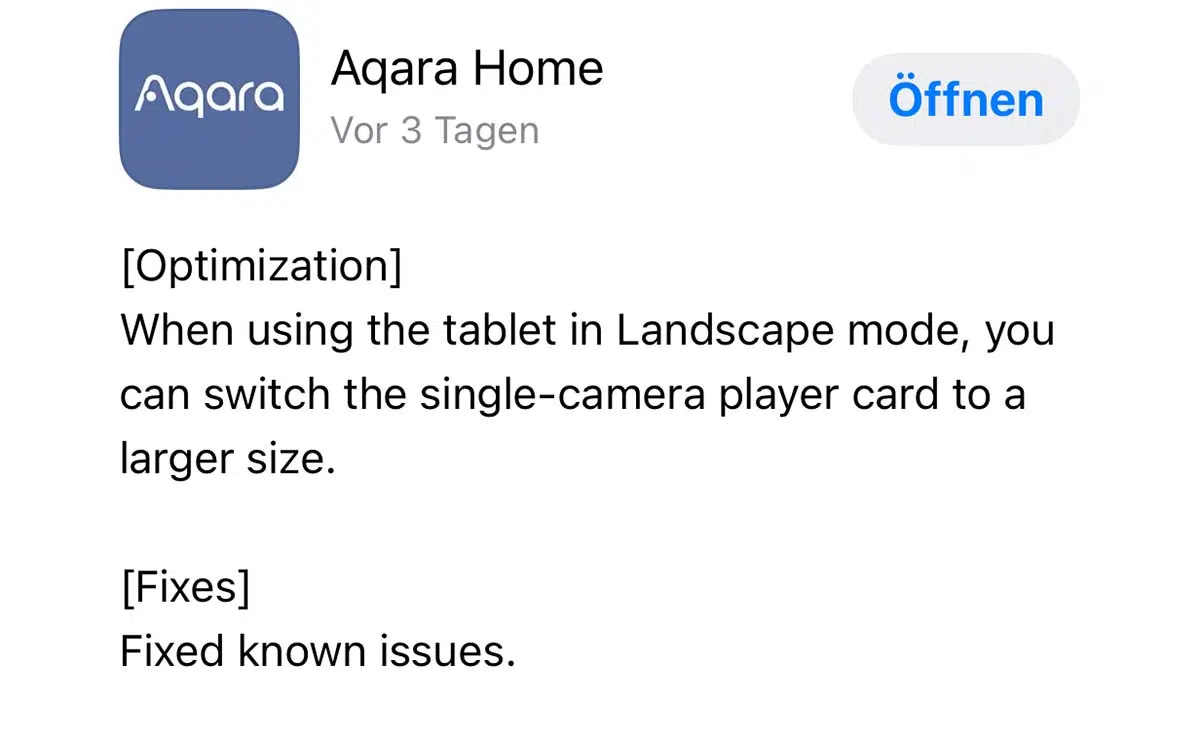 Aqara Update