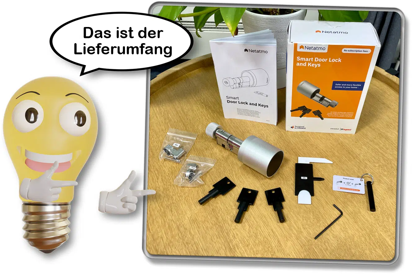 Das ist der Lieferumfang des Netatmo Smart Locks