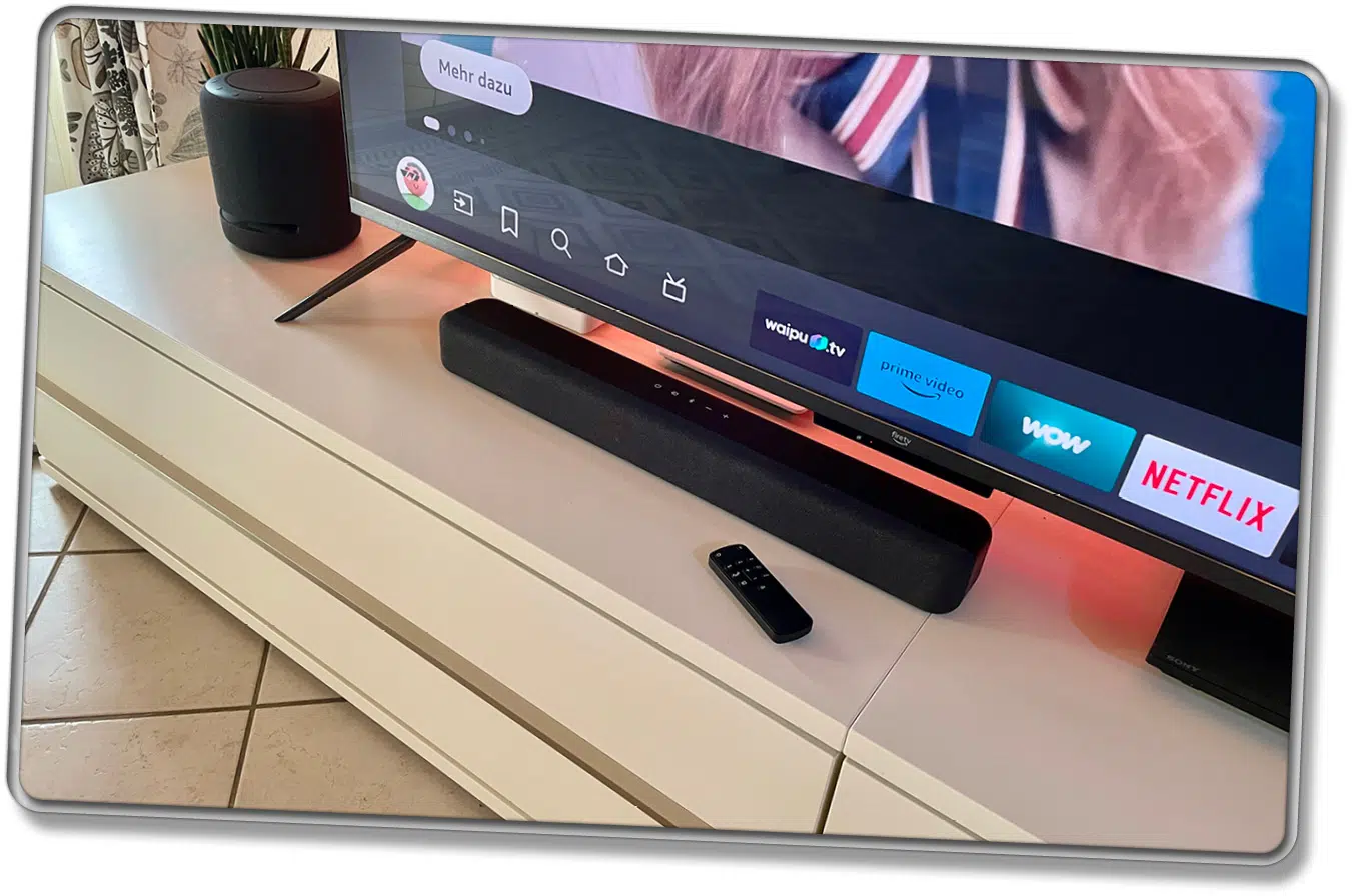 Die Soundbar bietet einen hervorragenden Klang für dessen Preis