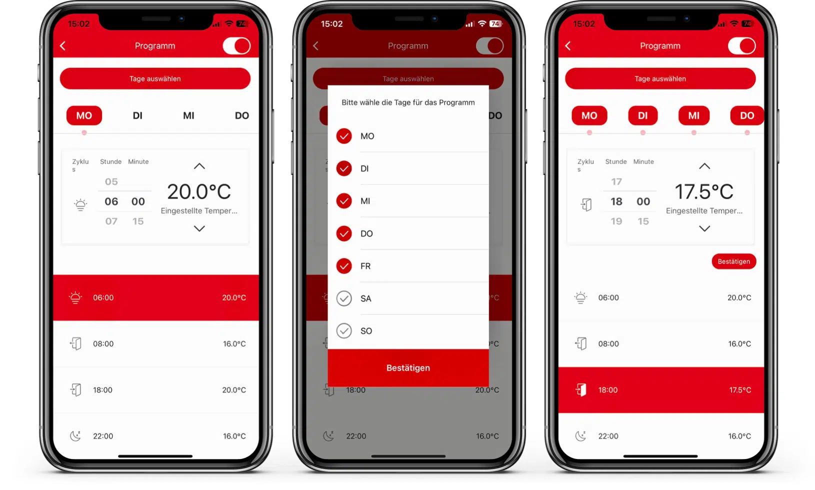 Hama smartes Heizkörperthermostat - App - Programm