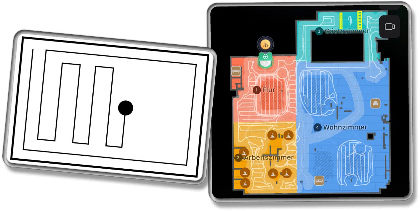 So navigiert der Roborock Qrevo Curv