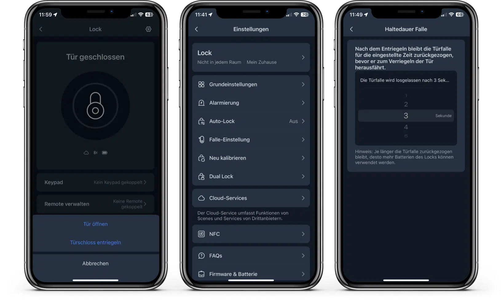 SwitchBot Smart Lock - App - Falle und mehr