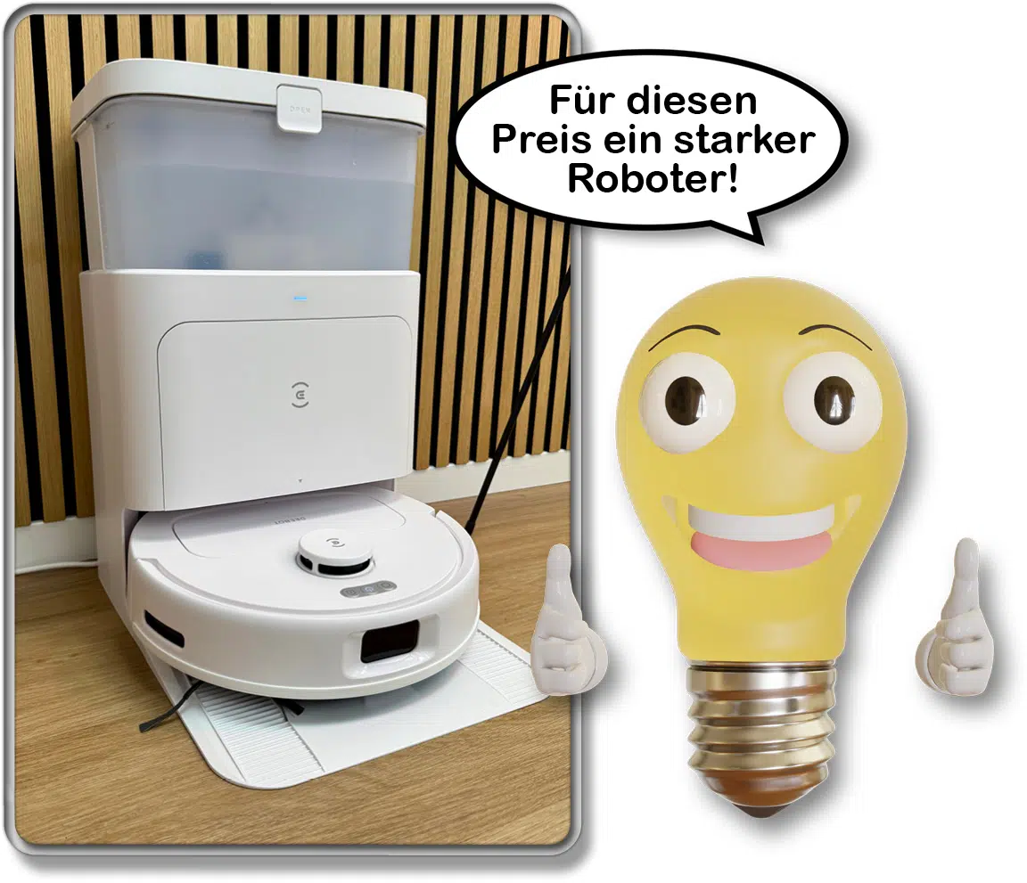 Der ECOVACS DEEBOT N30 PRO OMNI hat sich in unserem Test wacker geschlagen!