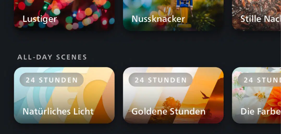 Philips Hue Update Szenen