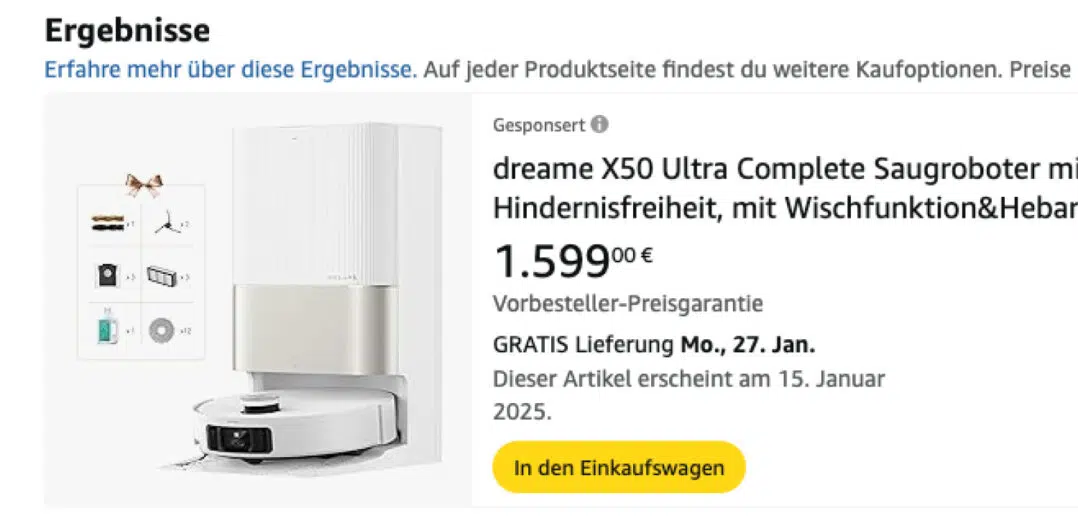 Dreame X50 Ultra bei Amazon