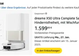 Dreame X50 Ultra wird am 15. Januar für 1.599 € starten