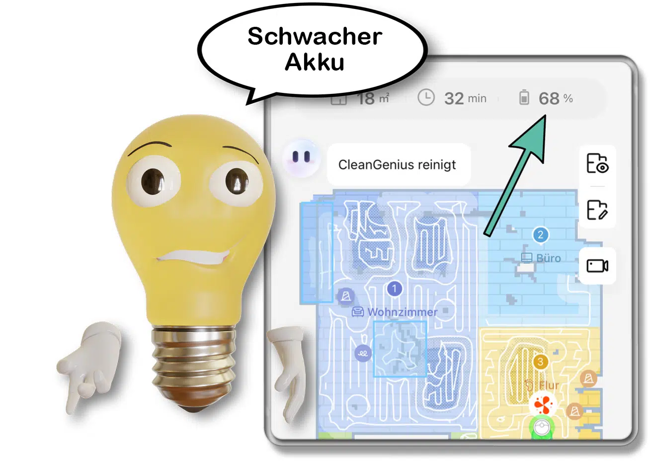 Der Akku ist leider nicht so gut wie der der Vorgänger