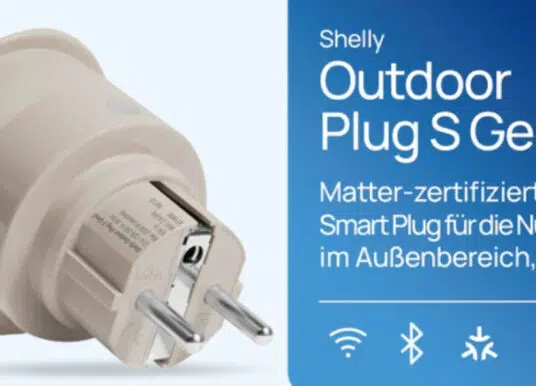 Shelly Outdoor Plug S mit Matter zur Strommessung bald da