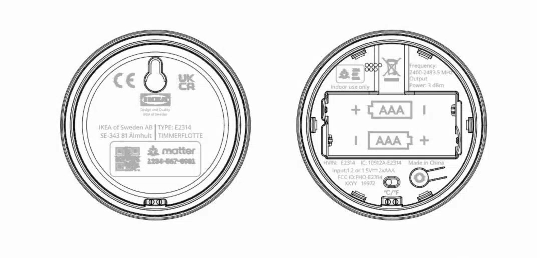 IKEA Matter over Thread Sensor FCC