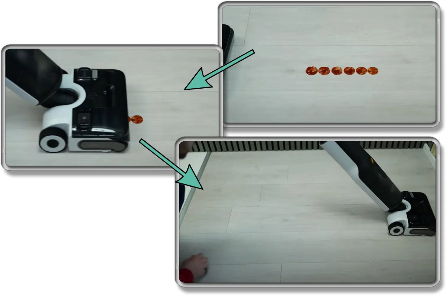 Roborock F25 ACE - Flüssige Verschmutzung